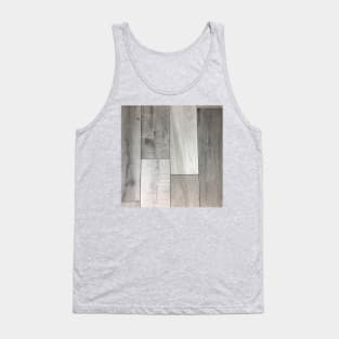 geometric minimalist cubism grey white washed barn wood Tank Top